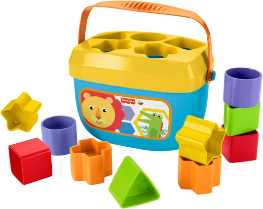 Baby’s First Blocks Shape Sorter – 10-Piece Stacking & Sorting Toy for Early Learning – Educational Toy for Babies 6+ Months